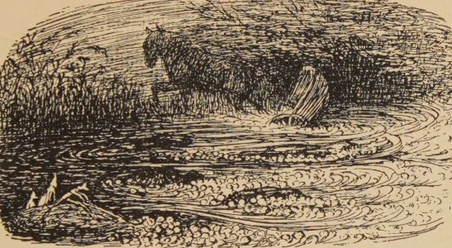 Pony Billy crossed the ford.