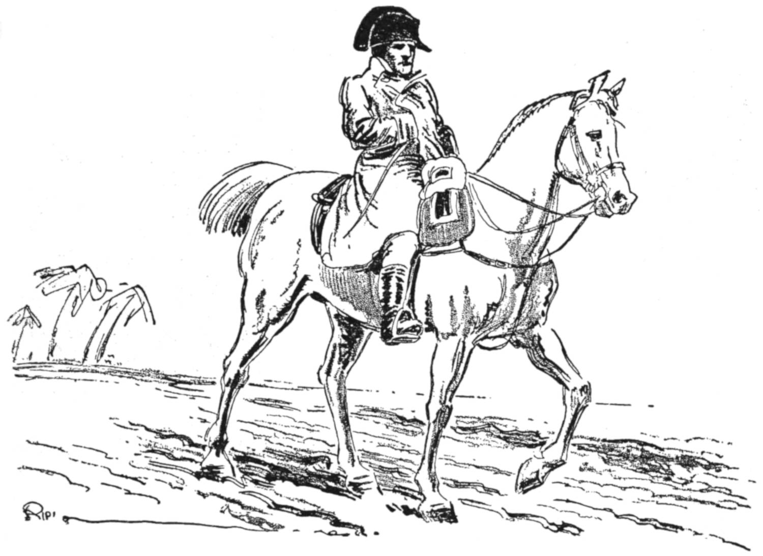 Napoleon on horse-back