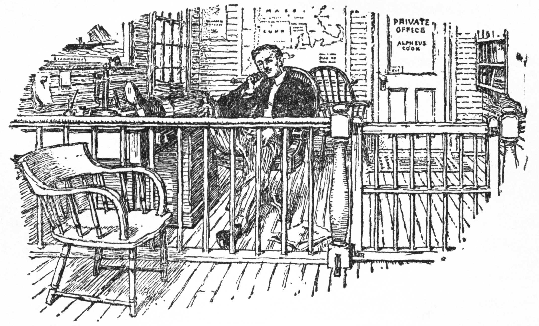 Man in office