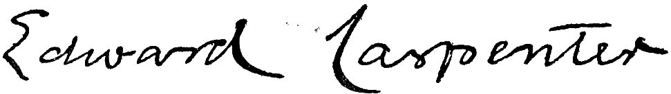 Edward Carpenter signature