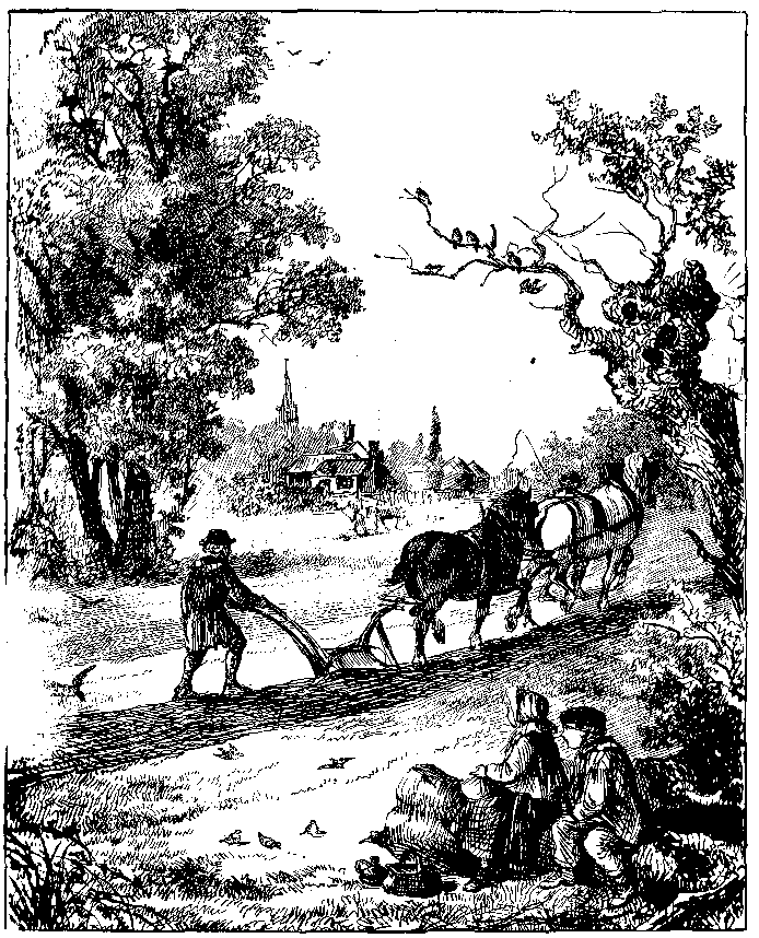 Plough-ing.
