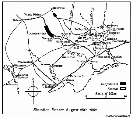[Illustration:
Situation Sunset, August 28th, 1862.]