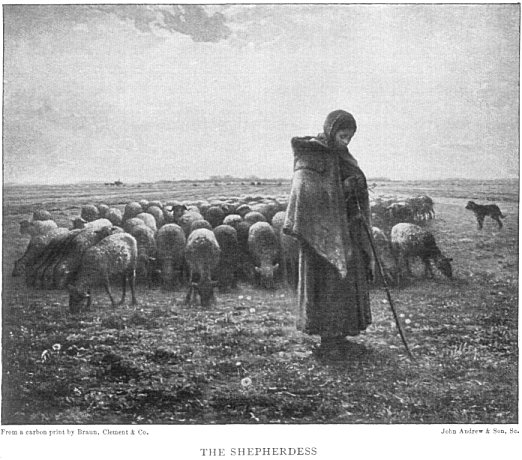 From a carbon print by Braun, Cl&eacute;ment & Co. John Andrew & Son, Sc. THE SHEPHERDESS