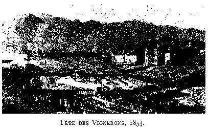 F&Eacute;TE DES VIGNERONS, 1833.