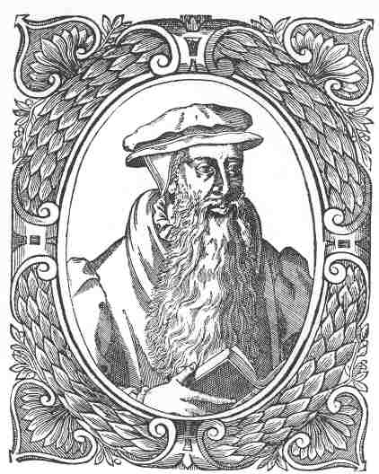 John Knox.  From a Posthumous Portrait.  Beza&rsquo;s Icones, 1850
