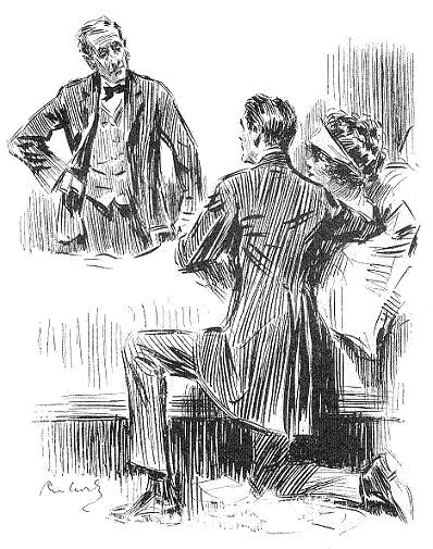 "Any time that you people want me," suggested
Edgarton's icy voice, "I am standing here&mdash;in about the middle of the
floor!"