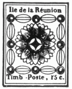 Stamp, "Ile de la R&eacute;union", 15 centimes