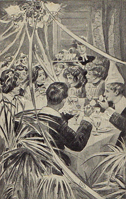 AT SEVEN O'CLOCK A SUPPER WAS SERVED.&mdash;P. 129.