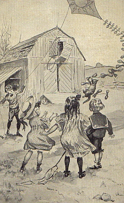 THE KITE WENT UP INTO THE AIR AND SNOOP WITH IT.&mdash;P. 177.