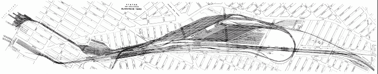 Plate III.&mdash;P.&nbsp;T.&nbsp;&&nbsp;T.&nbsp;R.&nbsp;R. East River Division Sunnyside Yard