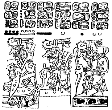 Fig. 378. Copy of lower division of Plate 65, Dresden
Codex.