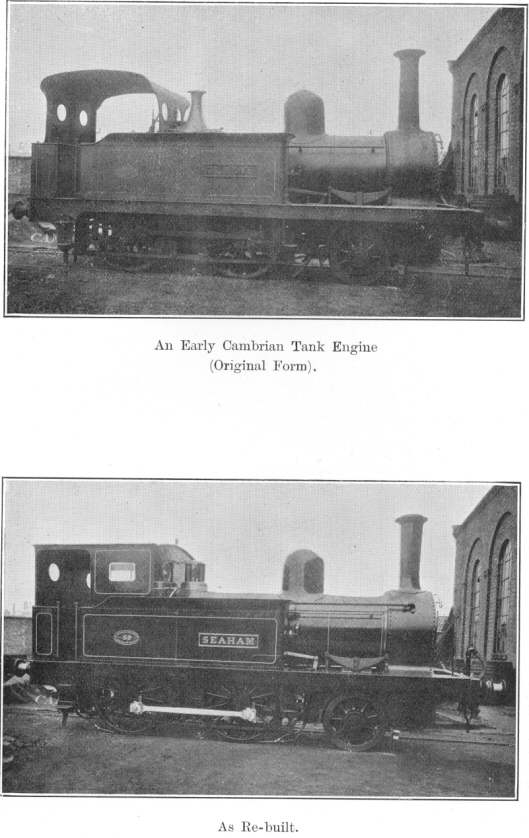 An Early Cambrian Tank Engine.  Original Form (top), As Re-built
(bottom)