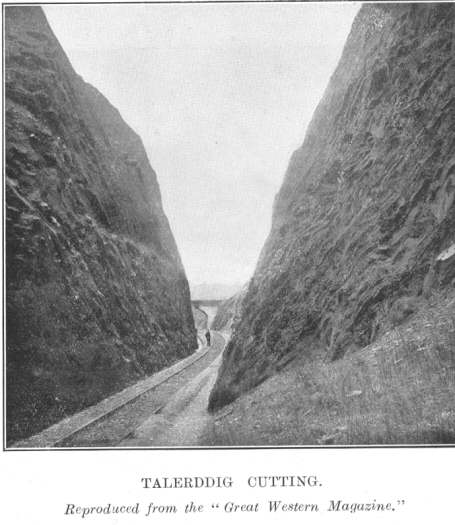 Talerddig Cutting.  Reproduced from the &ldquo;Great Western
Magazine.&rdquo;
