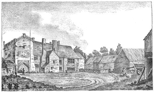 Monastery turned into a Farmhouse, Dartford Priory,
Kent.