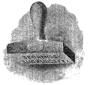 Fig. 15.&mdash;Soap stamp.