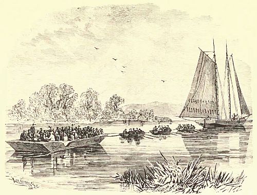 OFF FOR THE ISLAND.&mdash;Page 143.