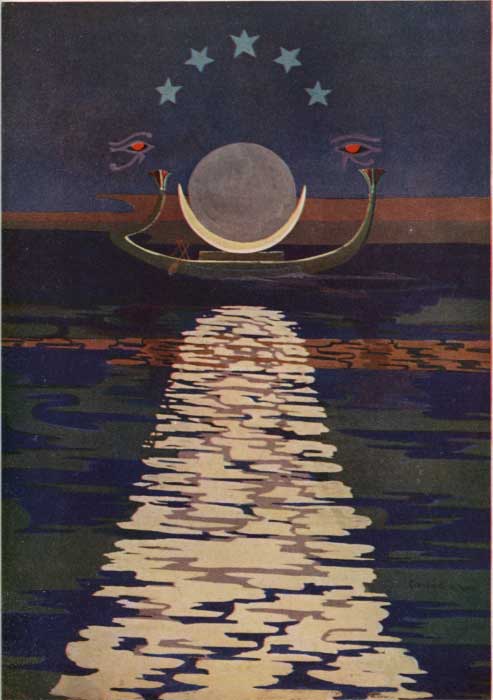 PLATE 13.

THE BARK OF THE MOON, GUARDED BY THE DIVINE EYES.