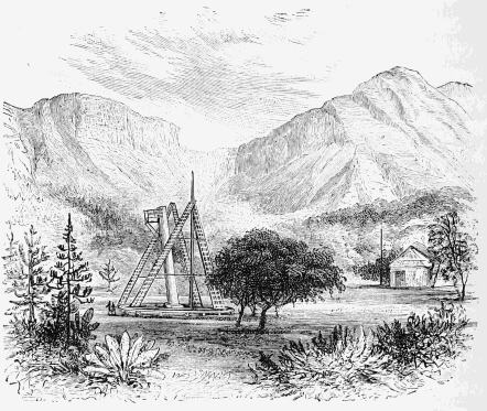 SIR JOHN HERSCHEL'S OBSERVATORY AT FELDHAUSEN,
Cape of Good Hope.