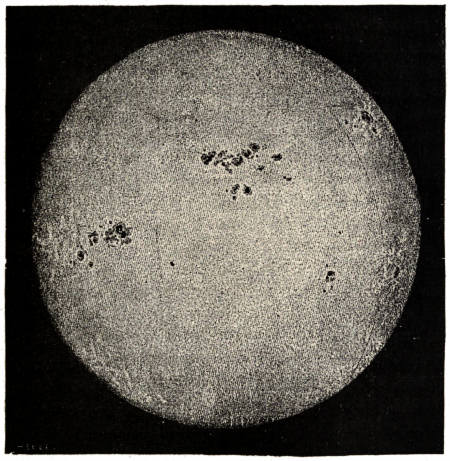 Fig. 11.&mdash;The Sun, photographed on September 22, 1870.