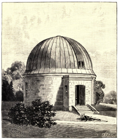 Fig. 2.&mdash;The Dome of the South Equatorial at Dunsink
Observatory Co Dublin.