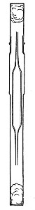 Fig. 16.&mdash;Blood-pipette in metal thermometer case.