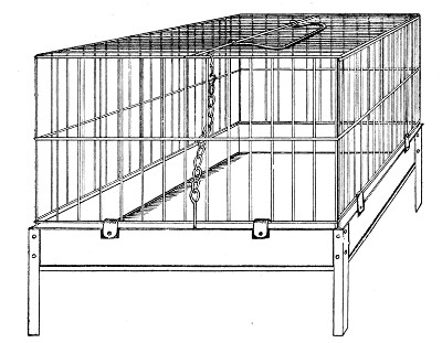 Fig. 170.&mdash;Metal rabbit rage.