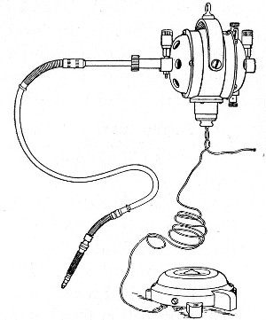 Fig. 187.&mdash;Guy's electrical dental engine.
