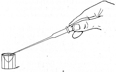 Fig. 193.&mdash;Filling the capillary teat pipette.