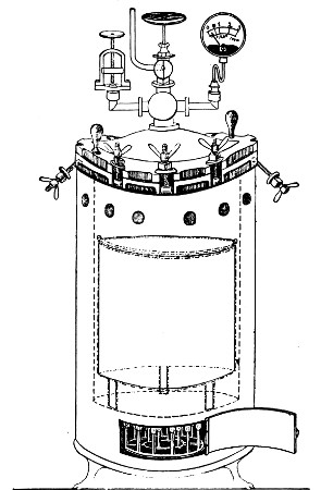 Fig. 30.&mdash;Chamberland's Autoclave.
