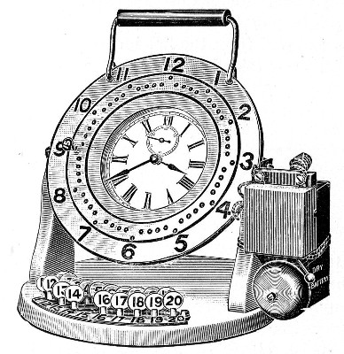 Fig. 31.&mdash;Electric signal timing clock.