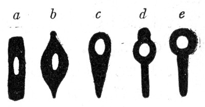 Fig. 91&mdash;Types of spore-bearing bacilli.