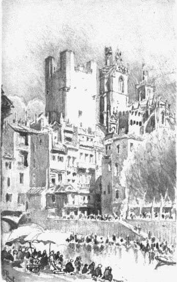 NARBONNE&mdash;THE CATHEDRAL AND H�TEL DE VILLE.