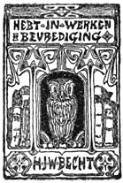 Tekst: Hebt&middot;in&middot;werken bevrediging H&middot;J&middot;W&middot;Becht