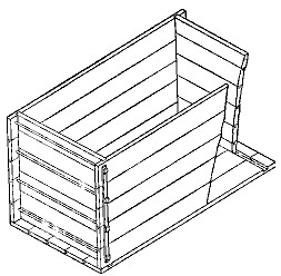 Fig. 56.&mdash;Construction of a wooden tank.