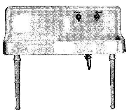 Fig. 58.&mdash;Enameled iron sink.