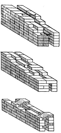 Fig. 7.&mdash;Wall modes of making air-space.