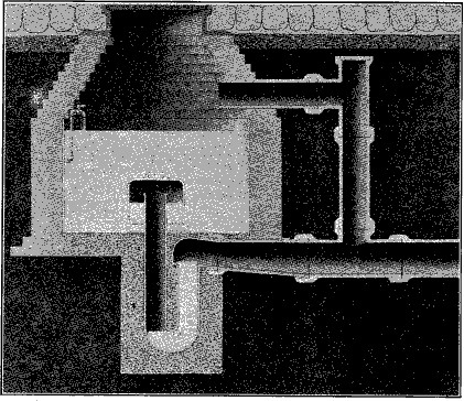 Fig. 70.&mdash;Section of "Miller" syphon.
