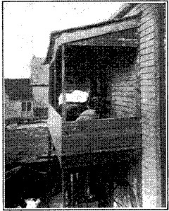 Fig. 75.&mdash;Outdoor sleeping porch for tuberculosis
patients.