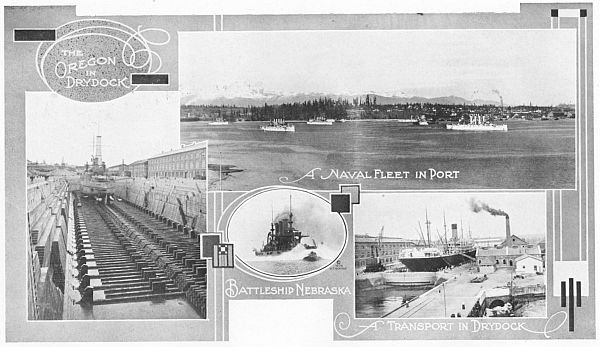 SCENES AT BREMERTON&mdash;ONE OF THE LARGEST U. S. NAVAL STATIONS.