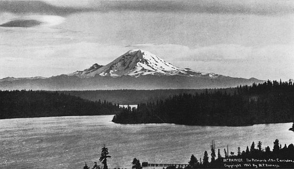 MOUNT RAINIER&mdash;LOOKING ACROSS LAKE WASHINGTON.
