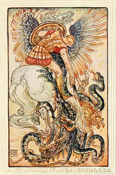 BELLEROPHON SLAYS THE CHIM�RA