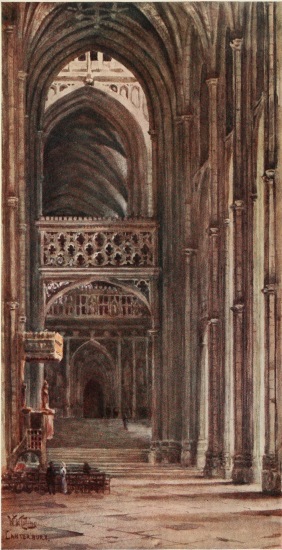 CANTERBURY
s
INTERIOR OF THE NAVE