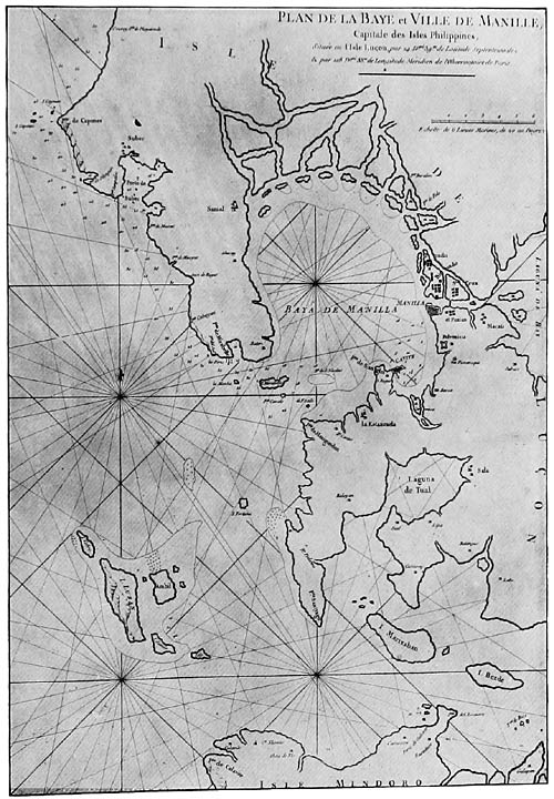Plan of the bay and city of Manila; photographic facsimile of map 58 in Apr&eacute;s de Mannevillette&rsquo;s Le Neptune oriental (Paris, 1745)