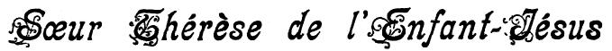 Soeur Th�r�se de l'Enfant-J�sus