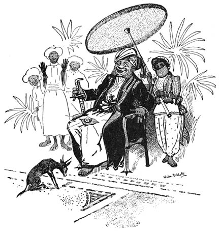 Dropping the diamond wrapped in leaves into the sultan&rsquo;s lap.