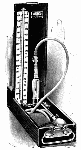 Fig. 16.&mdash;Desk model Baumanometer.