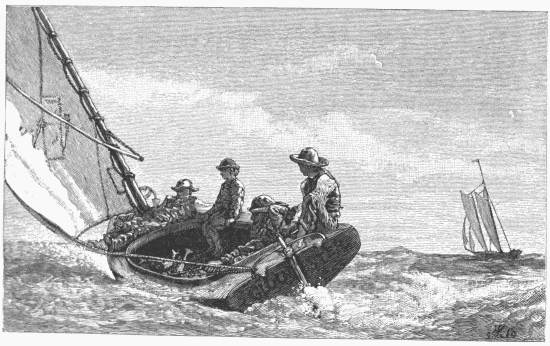 SAIL-BOAT.&mdash;[WINSLOW HOMER.]