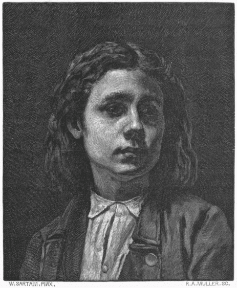 STUDY OF A BOY'S HEAD.&mdash;[W. SARTAIN.]