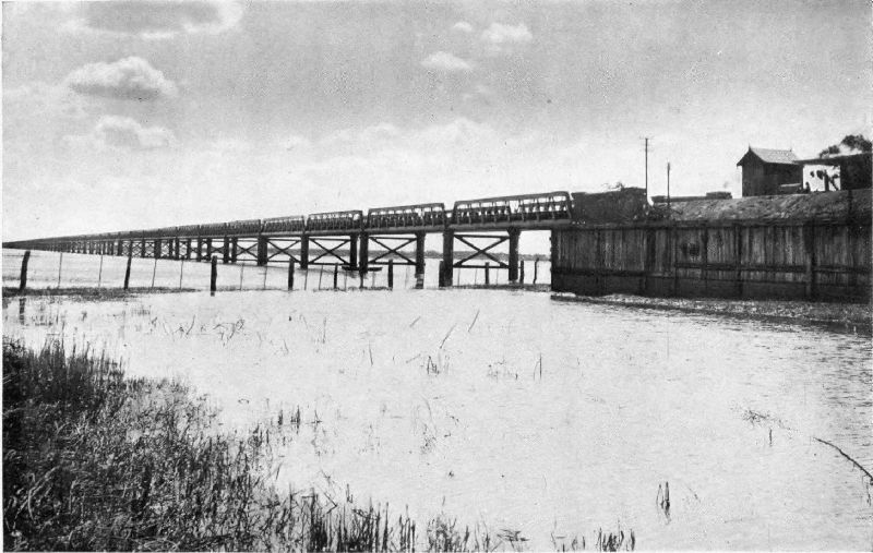 THE LONGEST GIRDER BRIDGE IN THE REPUBLIC, NEAR SANTA F�.