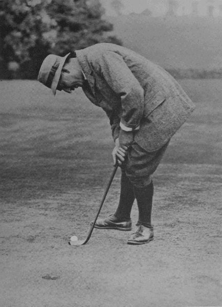 PLATE II.

HARRY VARDON

Stance and frontal address in short put.